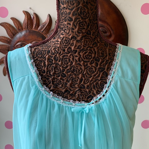 Vintage 1960’s D’Orsay Nylon Chiffon Peignoir Sleep Set - Picture 8 of 8